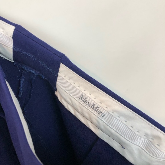 MaxMara Indigo Knit Ankle Pants 12 - Picture 3 of 7